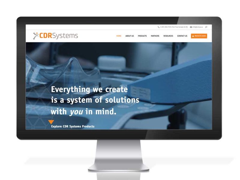 HDS portfolio cdr systems website design